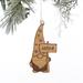 Personalization Mall Christmas Gnome Personalized Wood Ornament Wood in Brown | 4.75 H x 1.25 W in | Wayfair 37194-N