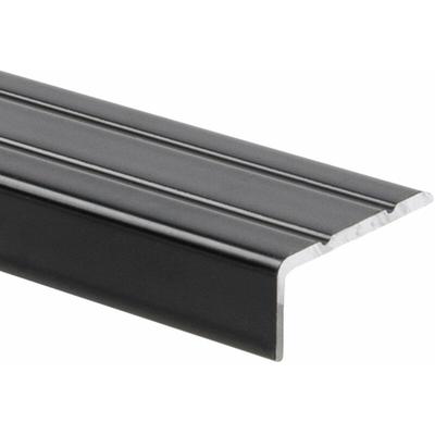 Karat - Winkelprofil Treppenkantenprofil Aluminium Selbstklebend Schwarz 24,5 x 10 mm - Schwarz