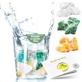 250g Wasserstein Mischung Kraft & Mut | Echte Heilsteine | Kristalle fürs Wasser| Wassersteine Set: Bergkristall, Orangencalcit, Aventurin