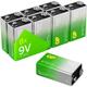 Super 9 v Block-Batterie Alkali-Mangan 9 v 8 St. - Gp Batteries
