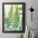 Bay Isle Home™ UA Fern Glow IV Premium Framed Canvas- Ready To Hang Canvas, Solid Wood in Black/Blue/Green | 27 H x 18 W x 2.5 D in | Wayfair