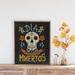 The Holiday Aisle® Dia De Los Muertos Skull Black Wood in Brown | 20 H x 16 W x 1.5 D in | Wayfair 3EF02C7E21544EB9A0862F2A01EF4269