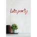 Trinx Lets Party 20.1" LED Neon Sign in Red/White | 20.1 H x 7.5 W x 0.8 D in | Wayfair FED704F7D88C42B1847F56717B12AC8B
