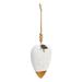 The Holiday Aisle® Heart Fragrance Oil Diffuser Ornament Holiday Shaped Ornament /Porcelain in White/Yellow | 3.5 H x 2.5 W x 0.5 D in | Wayfair