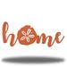 Rosalind Wheeler Alneisha Home Sand Dollar Coastal Metal Wall Décor Metal in Orange | 4.5 H x 18 W x 0.06 D in | Wayfair