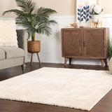 White 108 x 72 x 0.75 in Area Rug - Willa Arlo™ Interiors Helston Plush Fuzzy Non-Skid Solid Ultra-Soft Shag Indoor Runner Rug | Wayfair