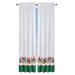 The Holiday Aisle® Dibesh Semi-Sheer Rod Pocket Curtain Panels Polyester in Blue/Green/Red | 84.75 H x 45.5 W in | Wayfair