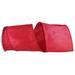 The Holiday Aisle® Metallic Lame Dupioni Color Wi Edge Ribbon Fabric in Red | 4 H x 360 W x 4 D in | Wayfair F461439E33CC4534AAF5D90BE7C6C8D8