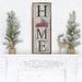 The Holiday Aisle® Home Christmas Tree Truck Vertical Whitewash Wood in Brown | 8 H x 24 W x 1.5 D in | Wayfair AC6AEF1A1AA74C76B66167EFE652803A