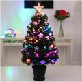 Christmas Concepts® 32 Inch Green Christmas Tree with Fibre Optics and Stars and Baubles …