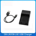 DB-L80 DB-L80A DB-L80AU DBL80 D-LI88 DLI88 Batterie USB Chargeur pour Pentax Optio P70 P80 WS80 H80