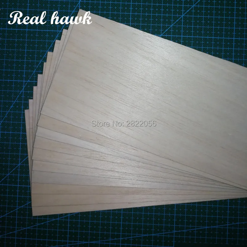 5 pièces 300x100x0.75/1/1.5/2/2.5/3/4/5/6/7/8/9/10mm, matériel de bricolage, jouets Balsa sculptés, dernière plaque universelle pour la fabrication de modèles pour enfants