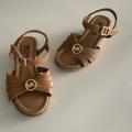 Michael Kors Shoes | Michael Kors Brown Tan Shoes Wedge Toddler Girl 6 | Color: Brown/Tan | Size: 6bb