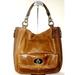 Coach Bags | Coach Devin Camel/Gold Leather Whipstitch Xl | Color: Gold/Tan | Size: Xl