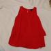 J. Crew Tops | J. Crew Red 00 Double Layered Tank Top | Color: Red | Size: 00