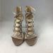 Jessica Simpson Shoes | Jessica Simpson Champagne Sparkle Sandal Size 9. | Color: Gold | Size: 9