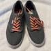 Vans Shoes | Like New Vans Lace Up Shoes. Size 6 Women’s. Gray With Coral Laces. | Color: Gray | Size: 6