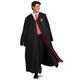 Harry Potter Robe, Deluxe Wizarding World Hogwarts-Haus-Themen-Bademäntel für Erwachsene, Filmqualität Dress Up Kostüm Zubehör, schwarz/rot