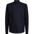 Businesshemd TOMMY HILFIGER TAILORED "CL FLEX OXF RF SHIRT" Gr. 45, N-Gr, blau (desert sky) Herren Hemden Langarm