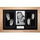 Large Twins/Siblings/Baby Casting Kit with Solid Oak Box Display Frame by BabyRice