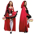 Costume d'Halloween du Petit Chaperon Rouge Robe de Barrage ixde Carnaval Uniformes de Cosplay de