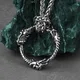 Collier Dragon Viking rétro à trois têtes pendentif Hip Hop bijoux créatifs cadeau