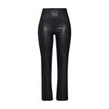 Soaked in Luxury Damen SLKaylee PU Kickflare Pants Hose, Black, 38