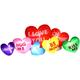 Fraser Hill Farm Heart Candy Inflatable Polyester in Pink/Red/Yellow | 47.24 H x 70.87 W x 27.56 D in | Wayfair FREDCNDYCNV061-L