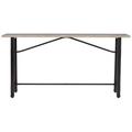 Signature Design by Ashley Karisslyn Counter Height 72" Trestle Dining Table Wood/Metal in Black/Brown/Gray | 36 H x 72 W x 16 D in | Wayfair