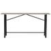 Signature Design by Ashley Karisslyn Counter Height 72" Trestle Dining Table Wood/Metal in Black/Brown/Gray | 36 H x 72 W x 16 D in | Wayfair