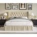 Andover Mills™ Bellamy Tufted Platform Bed Upholstered/Metal/Polyester in Brown | 45.3 H x 78.9 W x 83.1 D in | Wayfair