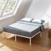 Alwyn Home Messancy 14" Steel Platform Bed Metal in White | 14 H x 53.5 W x 74.5 D in | Wayfair 4F39A4D0F92C45389A6ABED34CEB4922
