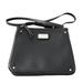 Nine West Bags | Nine West Black Faux Pebbled Leather Crossbody Bag With Animal Print Lining | Color: Black | Size: Os