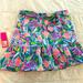 Lilly Pulitzer Skirts | Lilly Pulitzer Debbie Skirt, Maldives Green Turtle Wave Pattern -Size 12 | Color: Pink/Purple | Size: 12