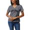 Women's League Collegiate Wear Heather Gray Georgia Bulldogs Intramural Boyfriend V-Neck T-Shirt