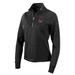 Women's Antigua Heather Black North Carolina Central Eagles Action Quarter-Zip Pullover Top