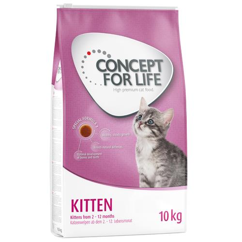 2x10kg Kitten Concept for Life Katzenfutter trocken