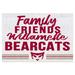 Willamette Bearcats 24" x 34" Friends Family Wall Art