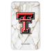 Texas Tech Red Raiders White Marble Design 10000 mAh Portable Power Pack