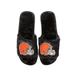 Women's FOCO Black Cleveland Browns Rhinestone Fuzzy Slippers