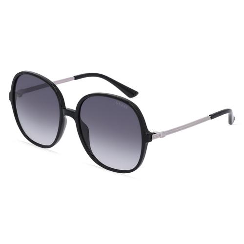 Guess GU7844 Damen-Sonnenbrille Vollrand Rund Kunststoff-Gestell, schwarz