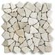 Pegane - Carrelage de mosaïque/Plaque mosaïque mur et sol en marbre naturel coloris blanc - 30 x 30