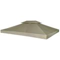 Pavillon-Dachplane Ersatzdach 310 g/m² Beige 3x4 m VDFF26293DE