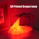 Veilleuse LED en forme de Dragon impression 3D flamme de Dragon respiration lente décoration de