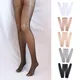 Collants élastiques invisibles pour femmes entrejambe sans couture collants brillants bas