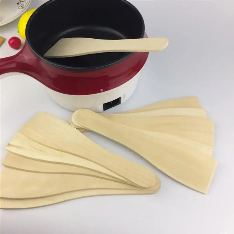 Spatule en bois antiarina, pelle de cuisine, petit tourneur de bois, ustensiles de cuisine, ustensiles de cuisine, outil de cuisine, 6 pièces