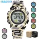 Montre de Camouflage pour enfants 12/24 heures étanche lumières lumineuses LED colorées pour