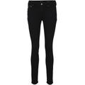 Skinny-fit-Jeans TOM TAILOR DENIM "JONA" Gr. 28, Länge 30, schwarz (clean dark stone black denim) Damen Jeans Röhrenjeans