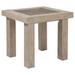 24 Inches Wooden End Table with Grains, Brown