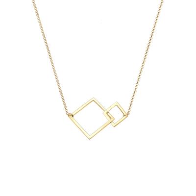 Elli - Viereck Geo Quadrat Basic 925 Sterling Silber Ketten 1 ct Damen